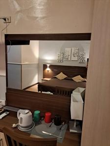 Kuchyň nebo kuchyňský kout v ubytování Hotel Leone
