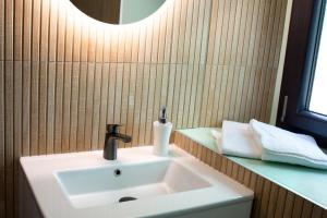 Koupelna v ubytování Manoir le Roure