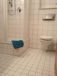 Koupelna v ubytování Hotel am Bergl + 23 fotografií