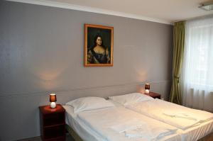 Ein Bett oder Betten in einem Zimmer der Unterkunft Hotel Petr