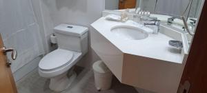 Koupelna v ubytování Hotel Diego de Almagro Castro