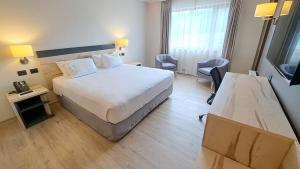 Postel nebo postele na pokoji v ubytování Hotel Diego de Almagro Castro