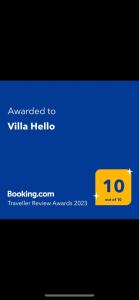 パレオ・ティフリキにあるVilla Helloの携帯電話のスクリーンショット