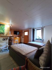 Postel nebo postele na pokoji v ubytování Ferienwohnung Schug