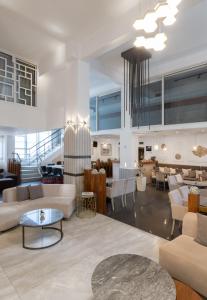A seating area at Hotel Ntinas
