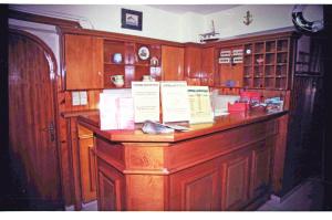 The lobby or reception area at Hotel Dolphin