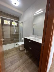 Koupelna v ubytování Casa Isidro