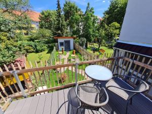 Balkón nebo terasa v ubytování Hotel b&b altes hinterhäusel