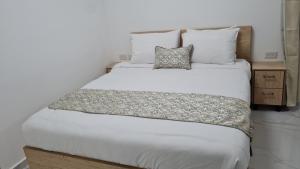 Postel nebo postele na pokoji v ubytování סוויטות לב הגולן - Golan center suite
