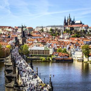 Výhľad na mesto Praha alebo výhľad na mesto priamo z hotela
