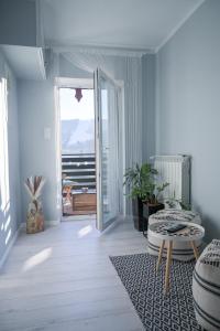 Balkón alebo terasa v ubytovaní Apartament u Sikorki
