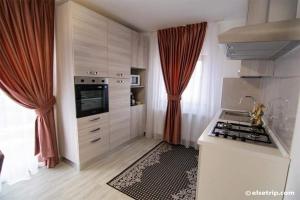 Kuchyň nebo kuchyňský kout v ubytování PENSIUNEA HANTIG TURA