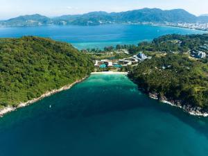 an aerial view of a large body of water at Phuket Marriott Resort & Spa, Merlin Beach in Patong Beach