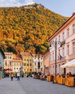 En generel udsigt til bjerge eller udsigt til bjerge taget fra lejligheden