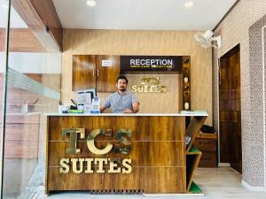 Preddverje oz. recepcija v nastanitvi TCS SUITES