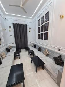 A seating area at The Australian Hostel