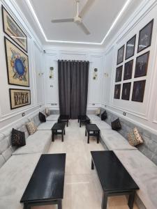 A seating area at The Australian Hostel