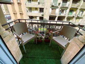 A balcony or terrace at The Australian Hostel