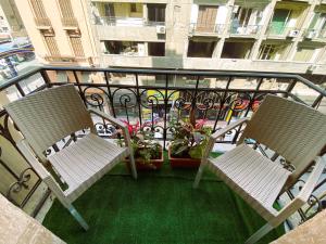 A balcony or terrace at The Australian Hostel
