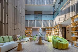 Кът за сядане в CM Serviced Apartment Shenzhen Dongmen