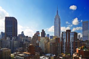 Nespecifikovaný výhled na destinaci New York nebo výhled na město při pohledu z hotelu