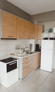 Η κουζίνα ή μικρή κουζίνα στο Sunny Street Apartment
