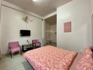 TV a/nebo společenská místnost v ubytování Vgreen Home