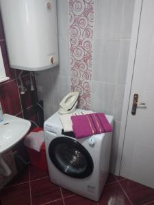 Koupelna v ubytování Apartman Hrkalovic