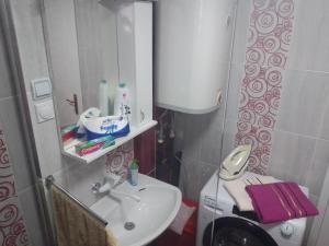 Koupelna v ubytování Apartman Hrkalovic