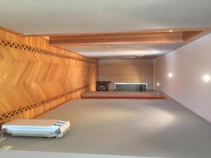 an empty room with a bed and a table at Apartamento en Playa Capellans in Salou +18 photos