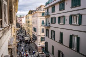 a view of a city street from a building at Correnti Boutique Hotel Gold in Sanremo
