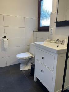 Koupelna v ubytování Ferienwohnung Hitzacker/Elbe