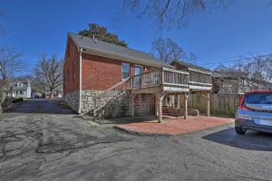 a house with a deck on the side of it at Spacious Lexington Studio 2 Miles to Rupp Arena in Lexington