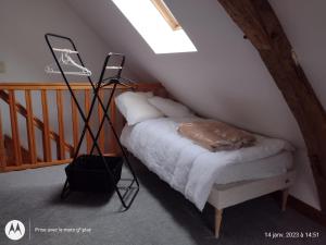 Posteľ alebo postele v izbe v ubytovaní Maison au pays des milles étangs