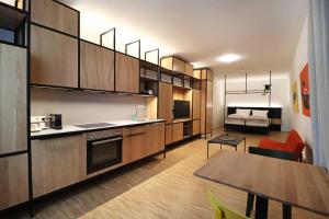 Kuchyň nebo kuchyňský kout v ubytování S12 - Boardinghouse by Hotel Trezor