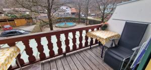 Balkón nebo terasa v ubytování ciao-aschau Haus zur Burg Ap104 Pabst