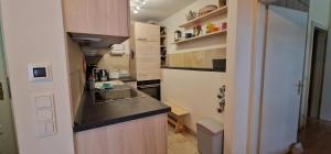 Kuchyň nebo kuchyňský kout v ubytování ciao-aschau Haus zur Burg Ap104 Pabst