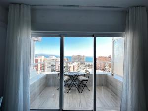 Balkón alebo terasa v ubytovaní VER853 - Estudio con terraza vistas al mar, Piscina, Playa, Centro