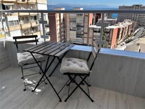Balkón alebo terasa v ubytovaní VER853 - Estudio con terraza vistas al mar, Piscina, Playa, Centro