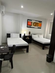 Hotel River Side客房内的一张或多张床位