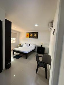 Katil atau katil-katil dalam bilik di Hotel River Side