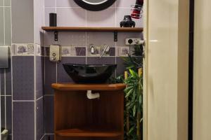 Koupelna v ubytování Comfortable apartment in Istiklal Street