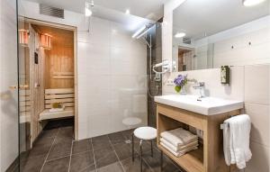 Ένα μπάνιο στο Luxurioese Ferienwohnung