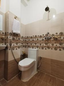 TānsingにあるNatures Treat Homestayのバスルーム(トイレ、洗面台付)