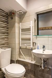 Vonios kambarys apgyvendinimo įstaigoje Denis Apartment