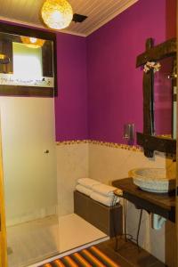 A bathroom at Casiñas de Acevedo