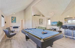 a billiard room with a pool table in it at Lovely Home In Spttrup With Sauna in Lem