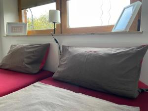 Postel nebo postele na pokoji v ubytování Urlaub zwischen den Meeren