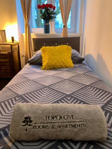 Posteľ alebo postele v izbe v ubytovaní Topolove Rooms & Apartments