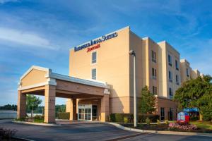 a hospital building with a sign on top of it at Fairfield by Marriott Inn and Suites Augusta Fort Eisenhower Area in Augusta